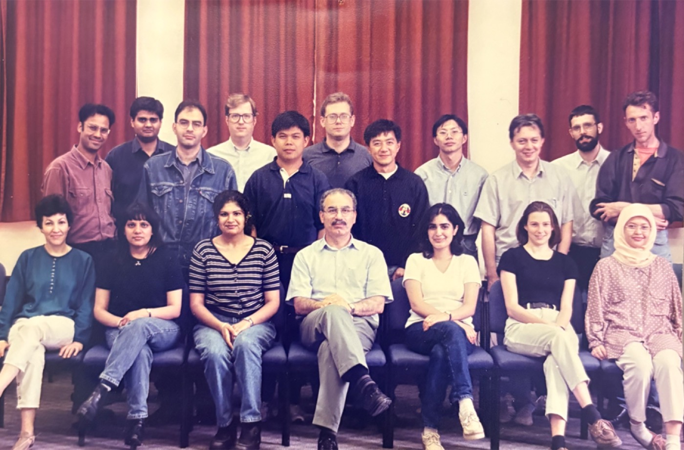 With My Research Team of PhD Students in 1996