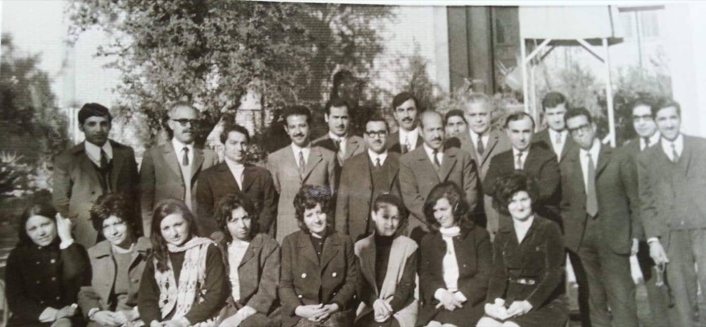 With the faculty members and teaching assistants in the Department of Botany, College of Science, in 1971, at a farewell party for Khadir Wani Hilo before he left for his studies in the US.